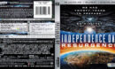 Independence Day: Resurgence (2016) R1 4K UHD Blu-Ray Cover & Label