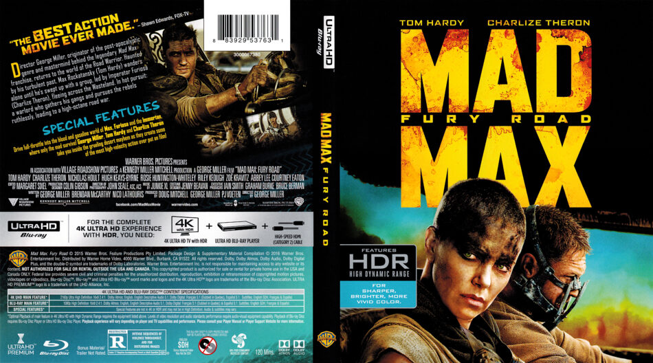 mad max fury road 4k hdr not compatible