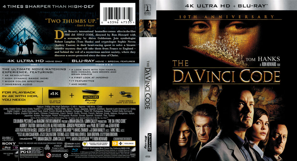 da vinci code movie dvd