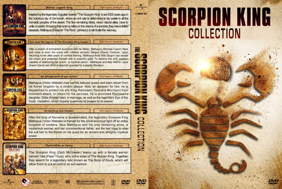 Scorpion King Collection 2002 2018 R1 Custom Dvd Cover Dvdcovercom 6211