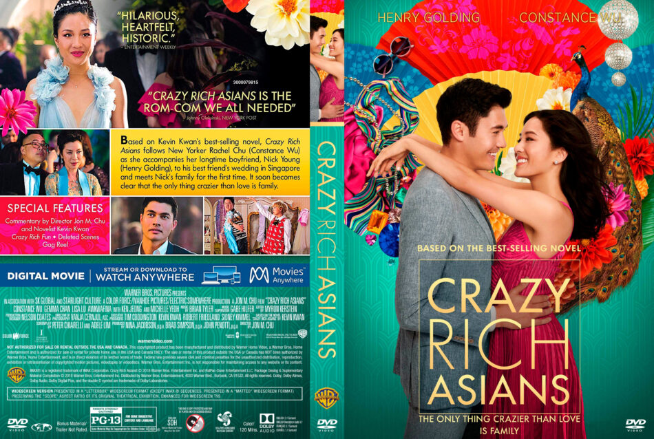 Crazy Rich Asians 2018 R1 Custom DVD Cover DVDcover