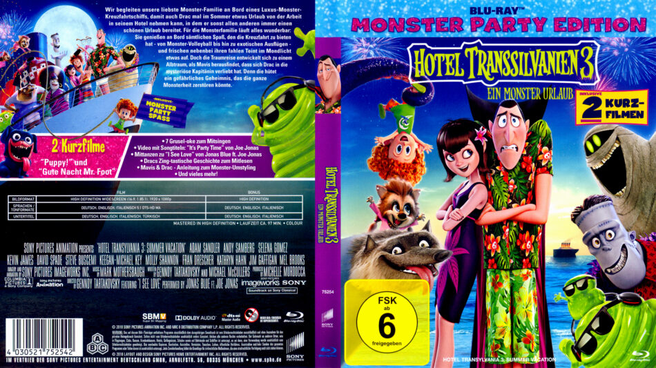 Hotel Transsilvanien 3 (2018) R2 German Blu-Ray Cover - DVDcover.Com