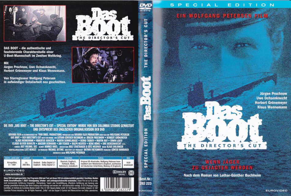 Das Boot (1981) R2 german DvD Covers & Label - DVDcover.Com