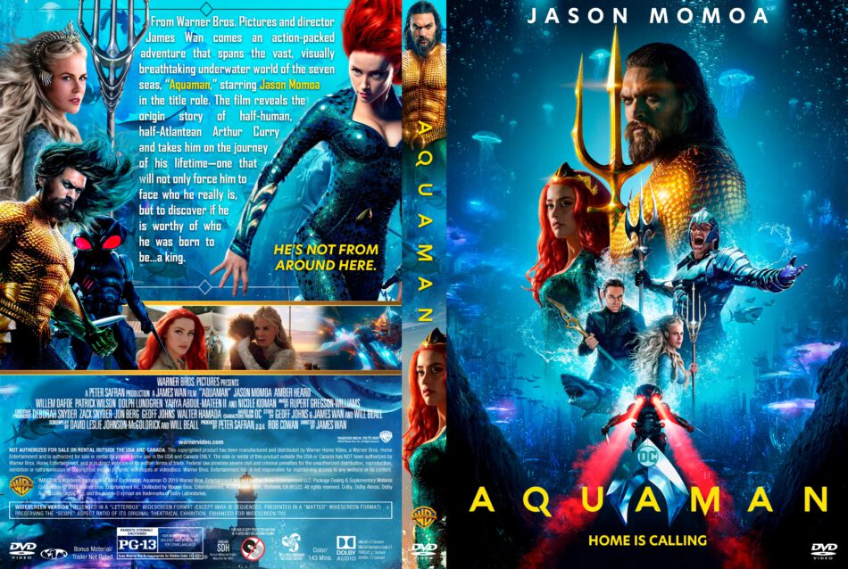 Jaquette DVD de Aquaman custom - Cinéma Passion