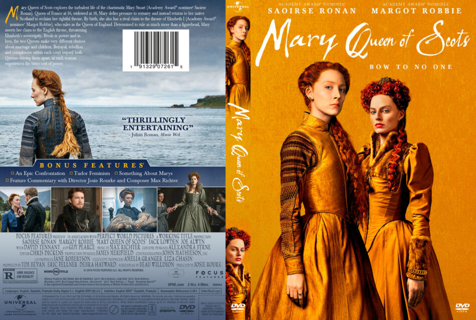band bestøve Potentiel Mary Queen of Scots (2018) R1 Custom DVD Cover - DVDcover.Com