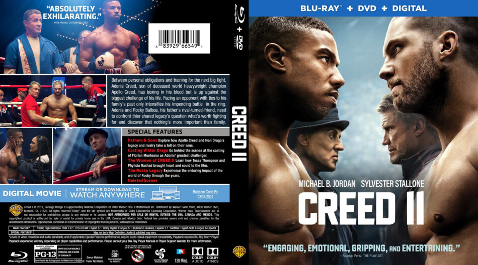 Huérfano milicia Leve Creed II (2018) R1 Custom Blu-Ray Cover - DVDcover.Com