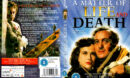 A MATTER OF LIFE AND DEATH (1946) R1 DVD COVER & LABEL