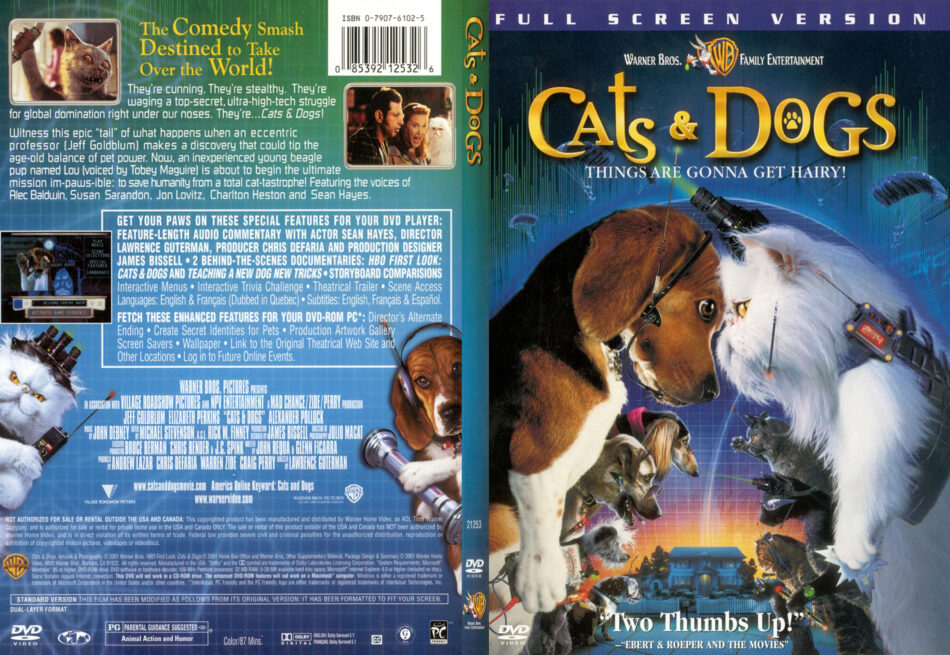 Image result for cats & dogs dvd