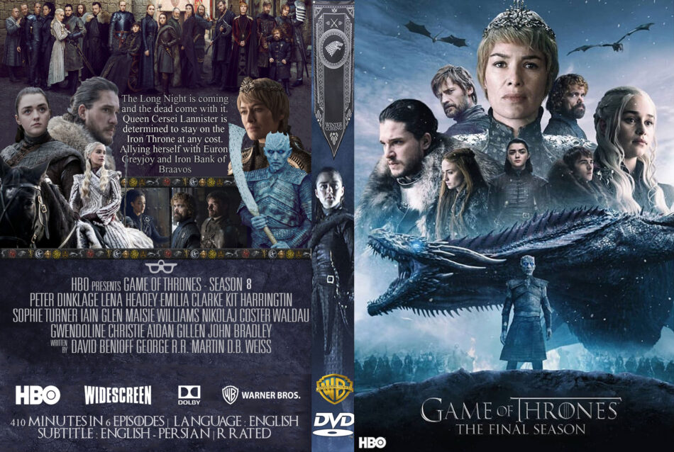 Game of Thrones: Season 8 (2019) R0 Custom DVD Cover 