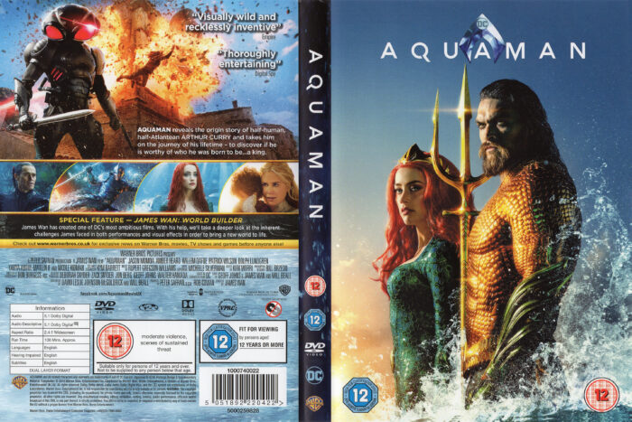 Aquaman 2018 R2 DVD Cover label DVDcover.Com