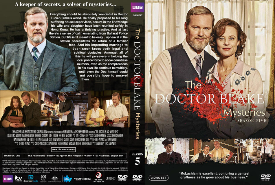 The Doctor Blake Mysteries - Season 5 (2018) R1 Custom DVD Cover ...