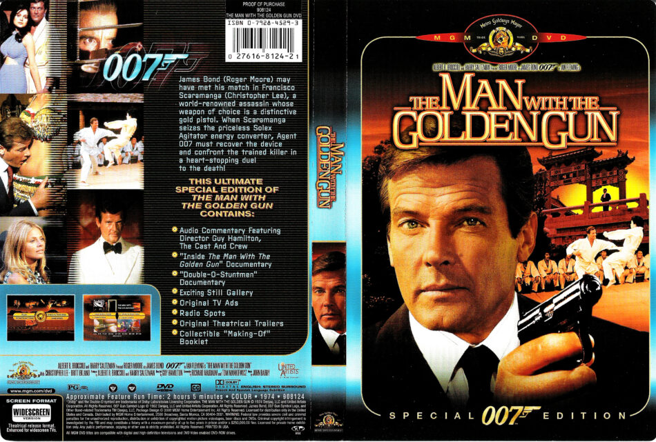THE MAN WITH THE GOLDEN GUN (1974) R1 SE DVD COVER & LABEL - DVDcover.Com