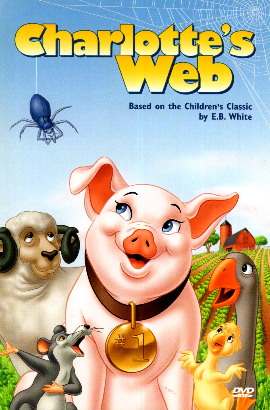 CHARLOTTE'S WEB (1973) R1 DVD COVER & LABEL - DVDcover.Com