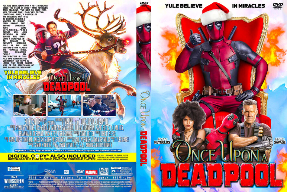Once Upon A Deadpool 2018 R1 Custom Dvd Cover Dvdcovercom