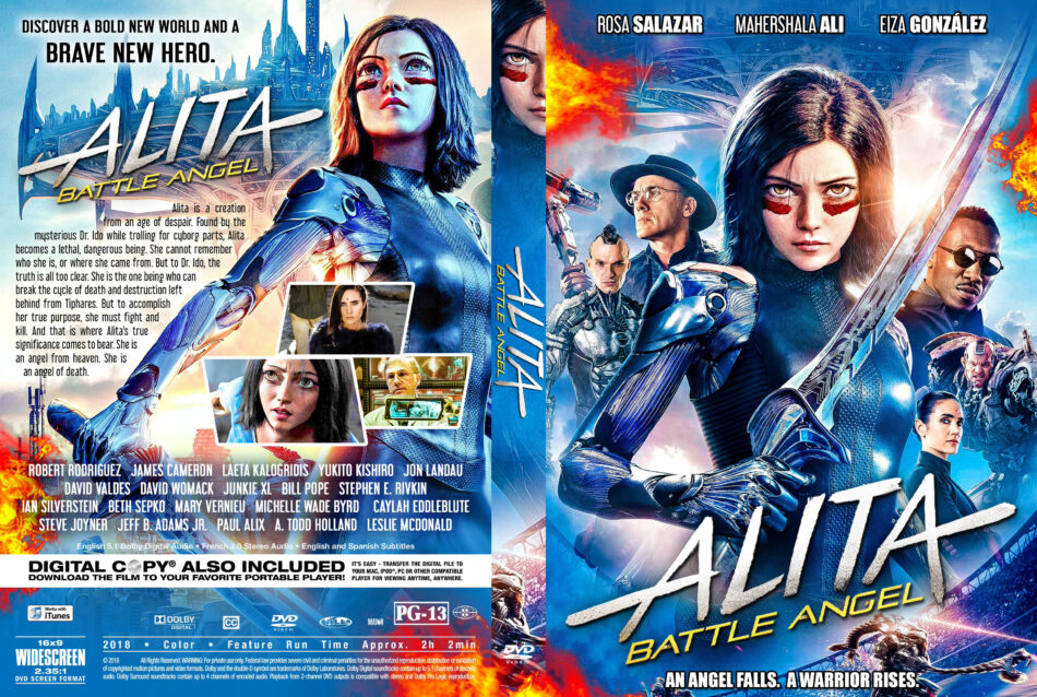 Alita: Battle Angel (2019) R1 Custom DVD Cover V2 