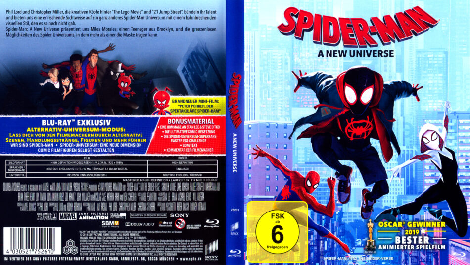 Spider Man A New Universe 18 R2 German Blu Ray Cover Dvdcover Com