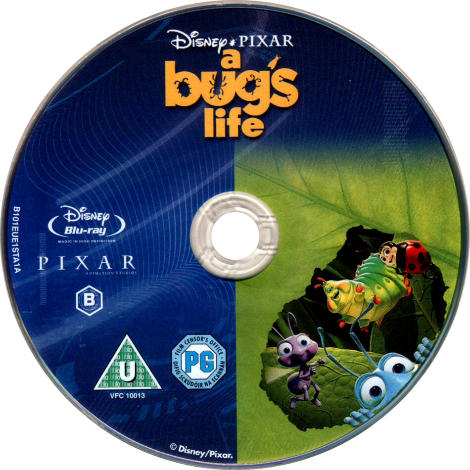 A BUG'S LIFE (1998) R2 BLU-RAY COVER & LABEL - DVDcover.Com