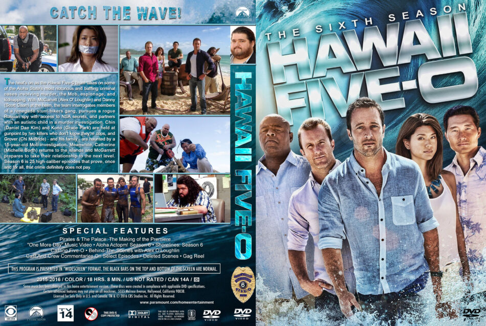 Hawaii Five-O - Season 6 (2016) R1 Custom DVD Cover  Labels - DVDcover.Com