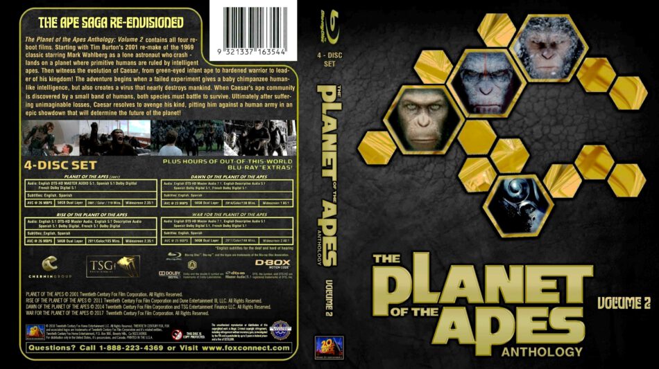 Planet of the Apes Anthology Vol. 2 (2001) Custom Blu-Ray Cover ...