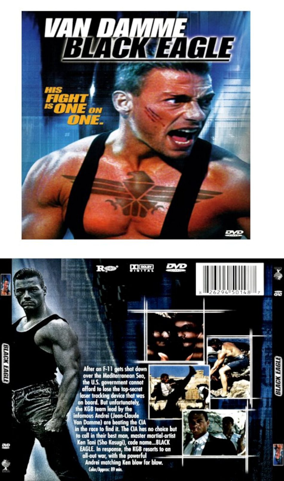 Black Eagle (1988) R1 Custom VCD Cover & Label - DVDcover.Com