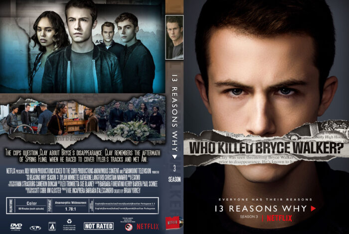 13 reasons why Season 3 2019 R1 Custom DVD Cover DVDcover.Com