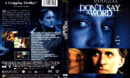 DON'T SAY A WORD (2001) R1 DVD COVER & LABEL