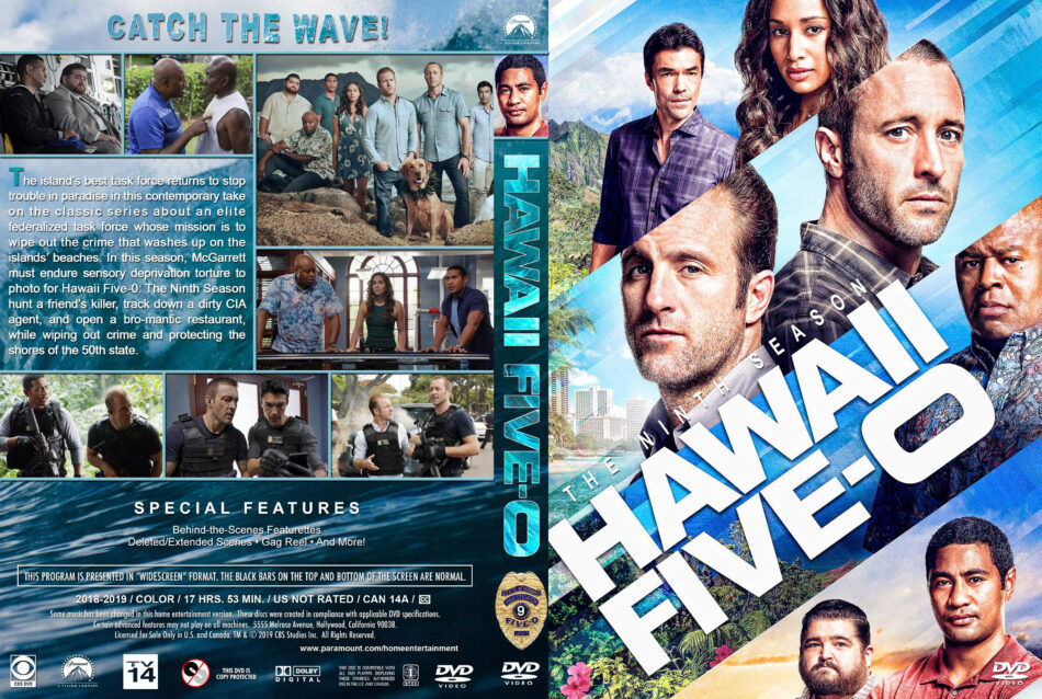 Hawaii Five-O - Season 9 (2019) R1 Custom DVD Cover & Labels