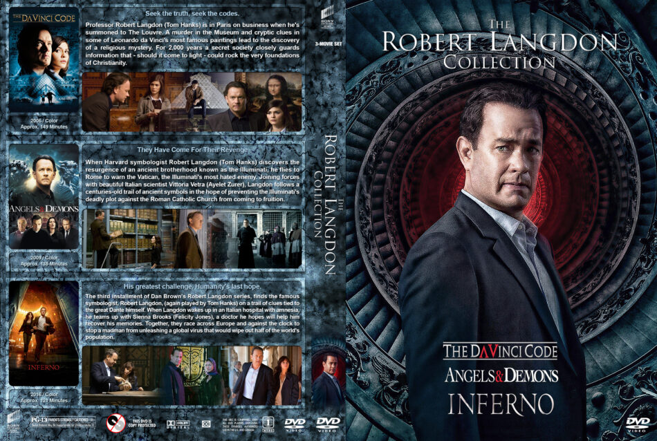 The Robert Langdon Collection R1 Custom DVD Cover DVDcover.Com