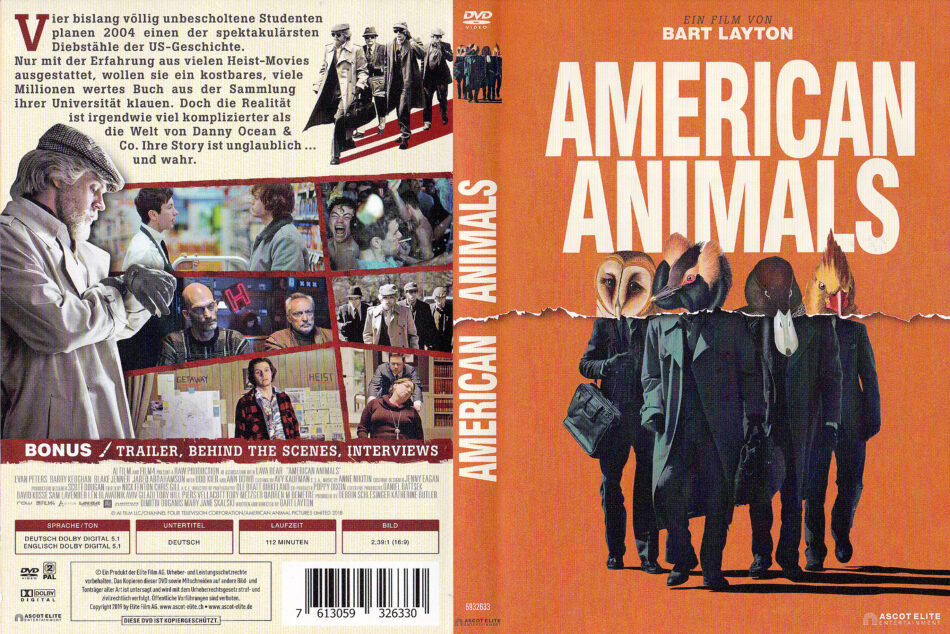 American Animals (2019) R2 German DVD Cover 