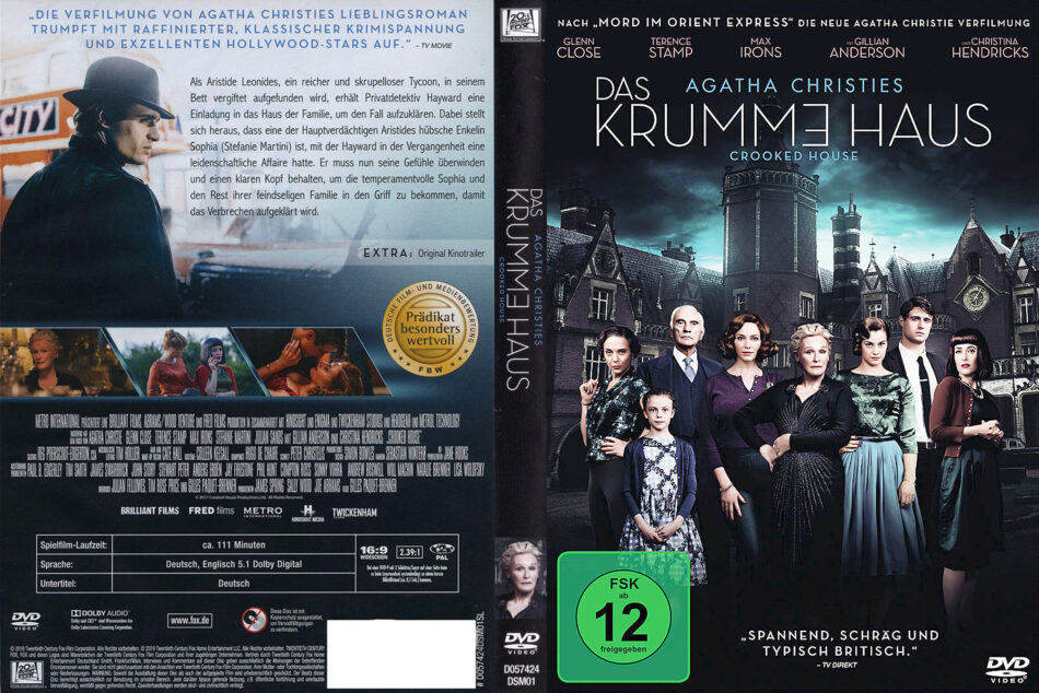 Das Krumme Haus 2019 R2 German Dvd Cover Dvdcover Com
