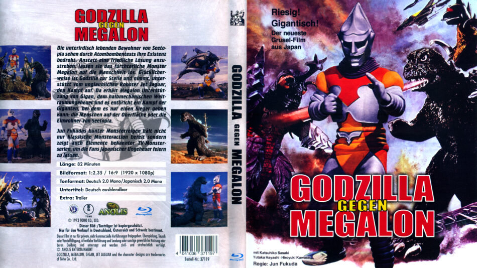 Godzilla Gegen Megalon 1973 R2 German Blu Ray Covers Dvdcover Com