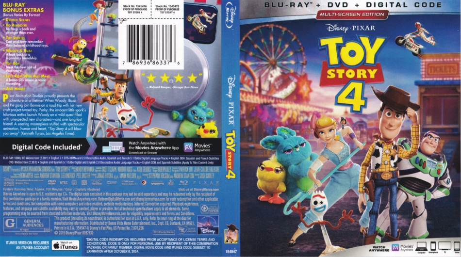 toy story 4 dvd