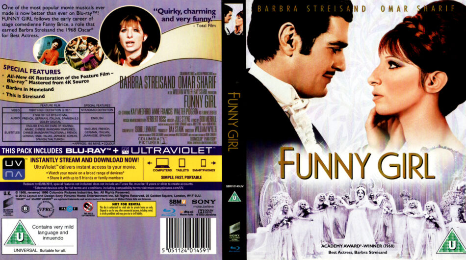 FUNNY GIRL (1968) R2 BLU-RAY Cover & Label - DVDcover.Com