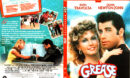 GREASE (1978) R1 SLIM DVD COVER & LABEL
