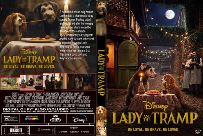 Lady And The Tramp 2019 R1 Custom DVD Cover Label DVDcover.Com