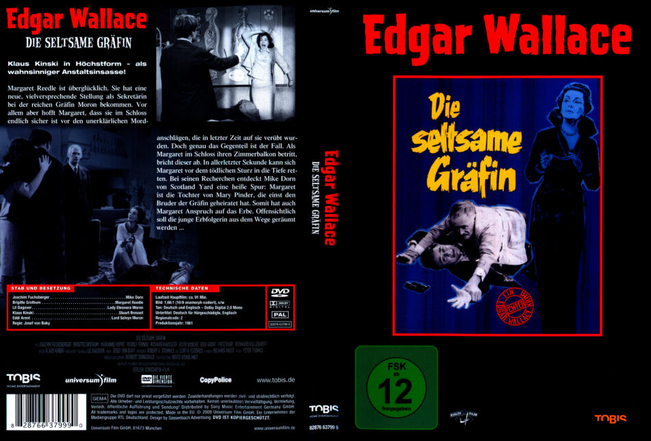 Die Seltsame Grafin 1961 R2 German Dvd Cover Dvdcover Com