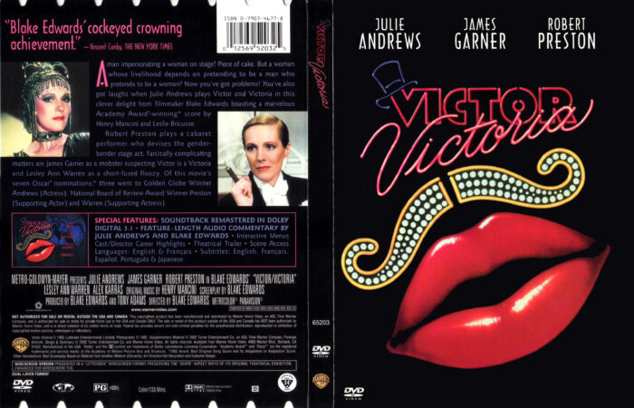 VICTOR VICTORIA 1982 R1 DVD COVER LABEL DVDcover.Com