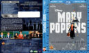 MARY POPPINS 50TH ANNIVERSARY (1964) R2 BLU-RAY COVERS & LABELS