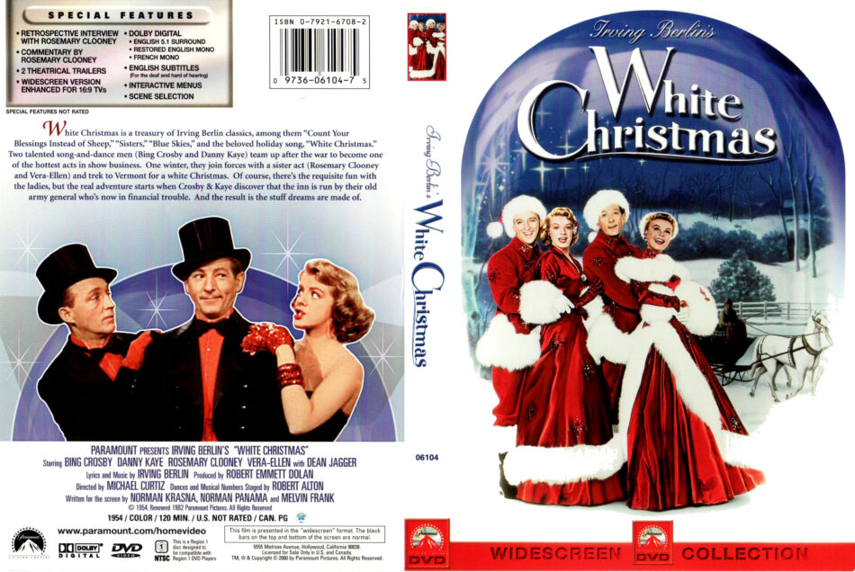 White Christmas 1954 R1 Dvd Cover Label Dvdcover Com