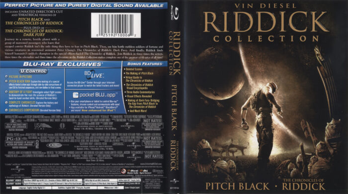 Riddick Collection R Blu Ray Cover Labels Dvdcover Com