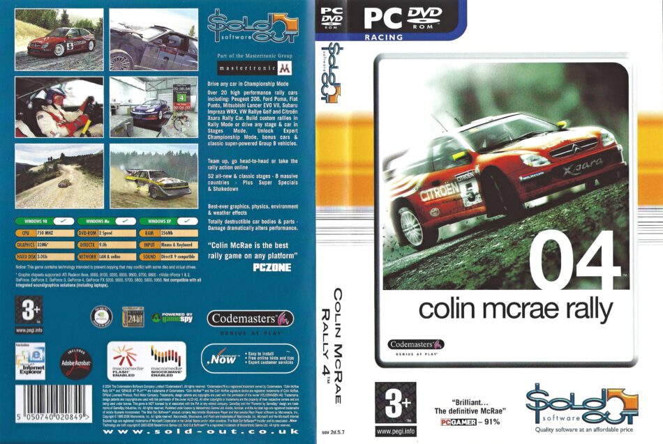 cars in colin mcrae rally 04