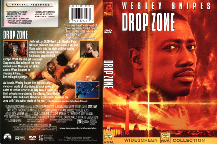 DROP ZONE (1994) R1 DVD COVER & LABEL - DVDcover.Com
