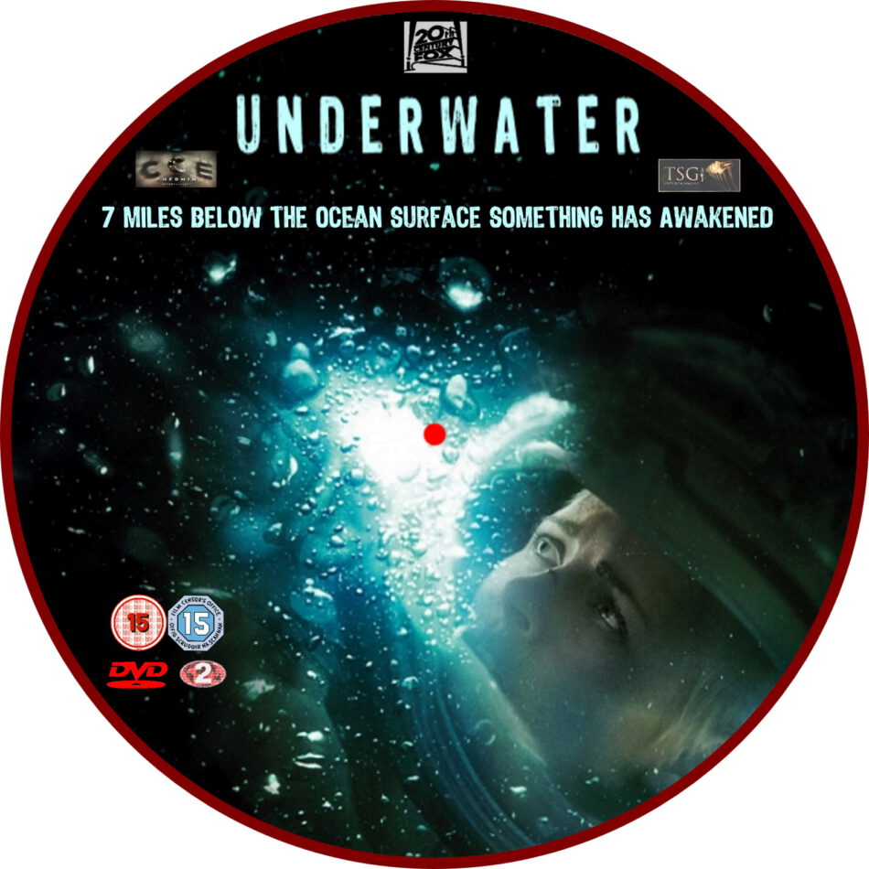 Underwater (2020) R2 Custom DVD Label - DVDcover.Com