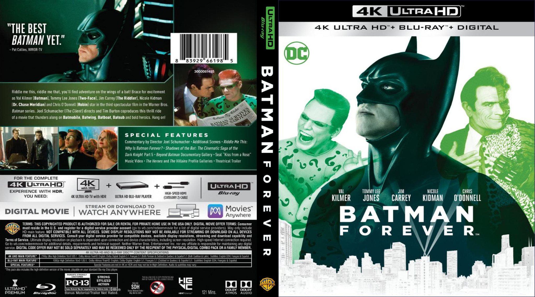 batman forever movie cover dvd