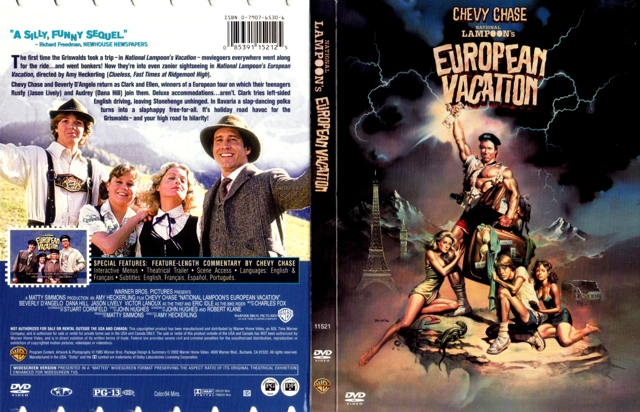 National Lampoons European Vacation 1985 R1 Dvd Cover And Label Dvdcovercom 