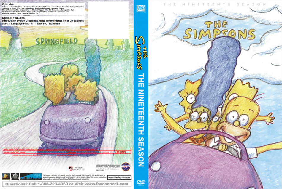 The Simpsons Season 19 R1 Custom Dvd Cover Dvdcovercom 