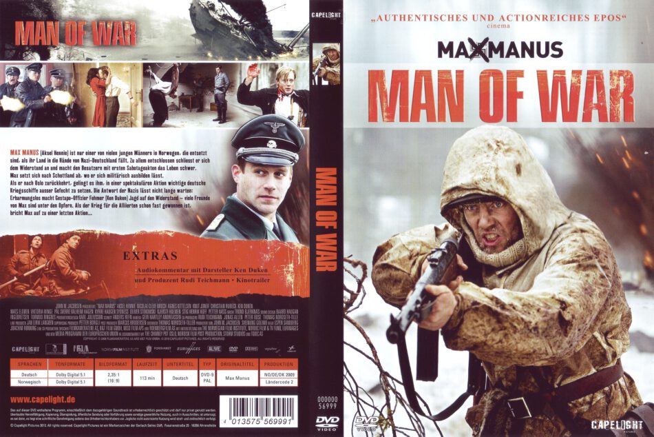 Max Manus-Man Of War (2008) R2 German DVD Cover - DVDcover.Com