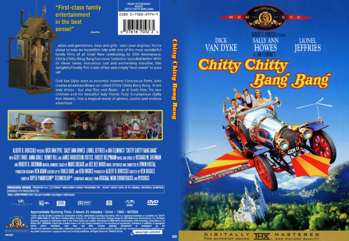 Chitty Chitty Bang Bang 1968 R1 SLIM DVD Cover Label