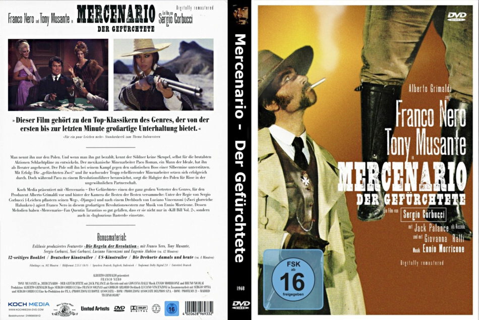 Mercenario Der Gefurchtete 1968 R2 German Dvd Cover Dvdcover Com