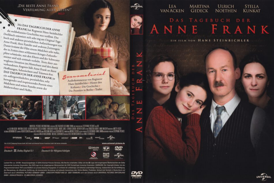 Das Tagebuch Der Anne Frank (2016) R2 German DVD Cover - DVDcover.Com